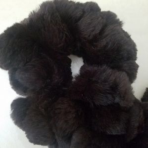 DARK brown fur Scarf